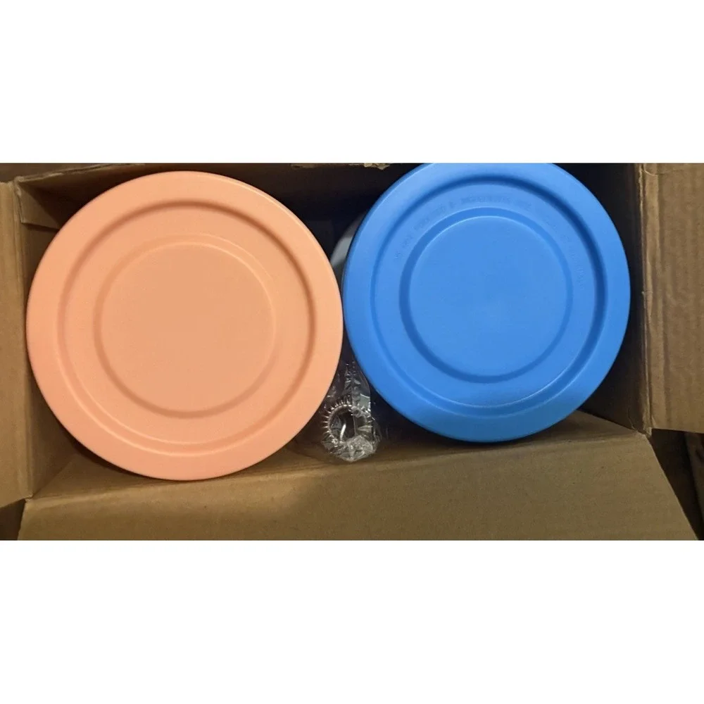 OmniKit Ice Cream Maker Freezer Containers 4 Pack Replacement Storage Tubs New
